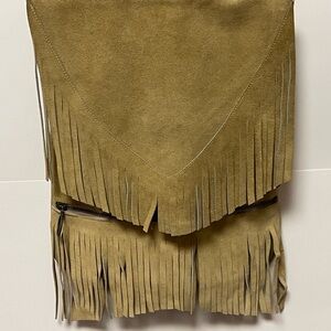 Chic Fringed Suede Crossbody Bag